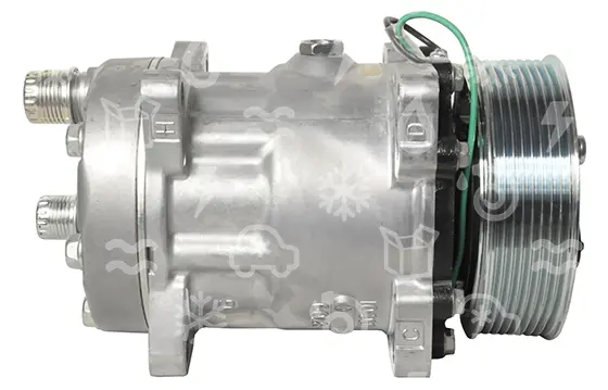 kompresor SANDEN 7H15, řemenice 119 mm - PV8, 24V, OR horizontal
